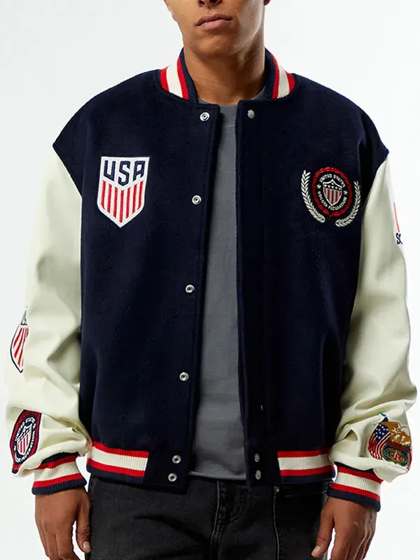 Jeff Hamilton x US Soccer Wool Varsity Jacket