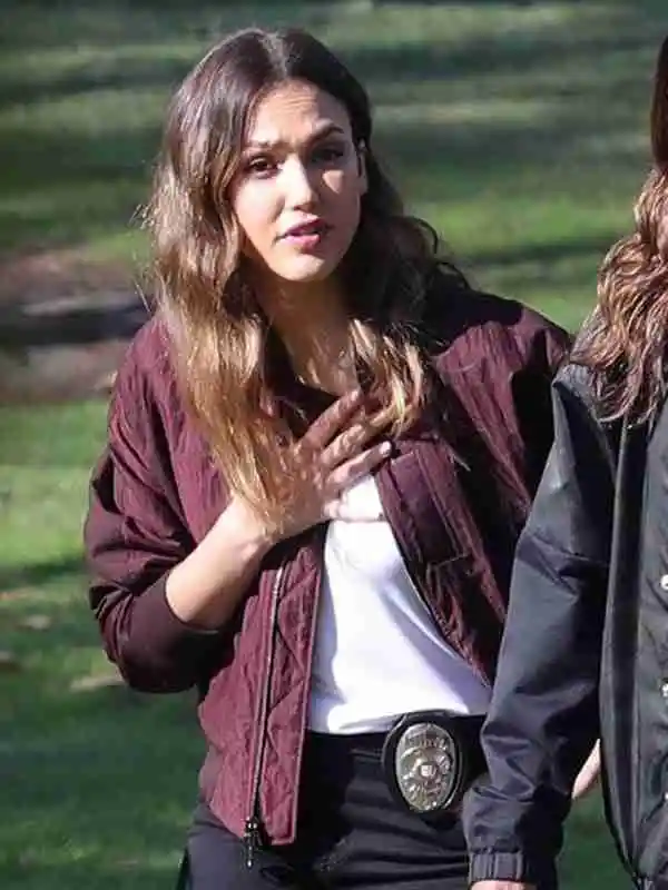 Jessica Alba L.A.’s Finest Red Jacket
