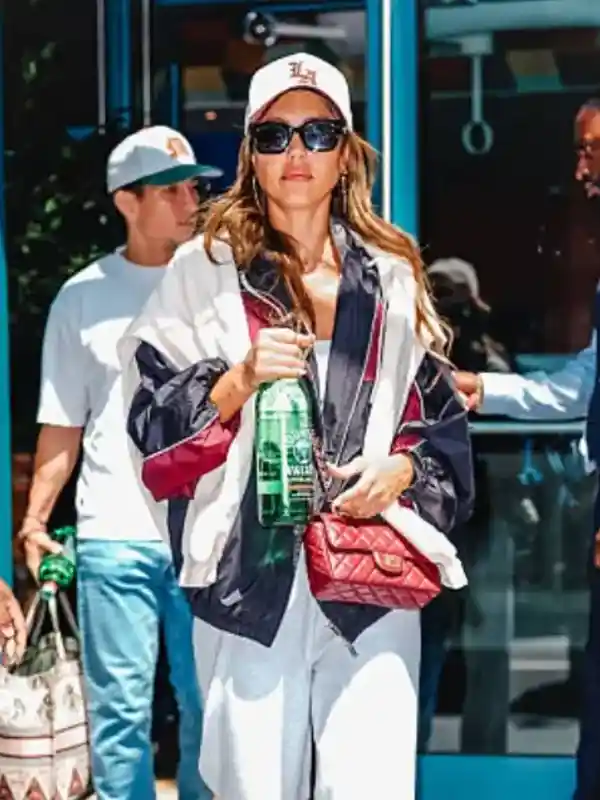 Jessica Alba New York City 2025 Jacket