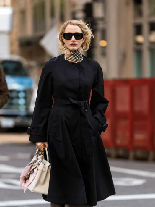Jessica Chastain Off Weeks Black Coat