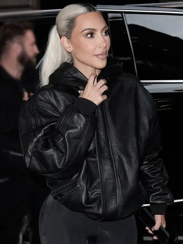 Kim Kardashian Leather Jacket
