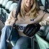 LA Dodgers Night Quarter Zip Beige Sweatshirt