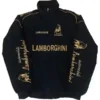 Lamborghini Sleeves Oversized Varsity Jacket Back