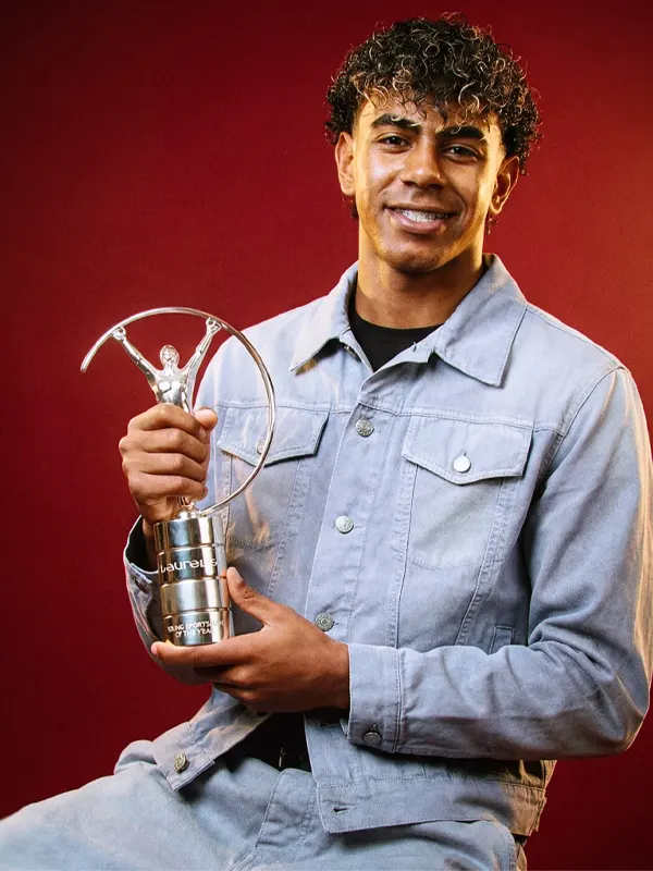 Laureus World Sport Awards 2026 Lamine Yamal Jacket trophy