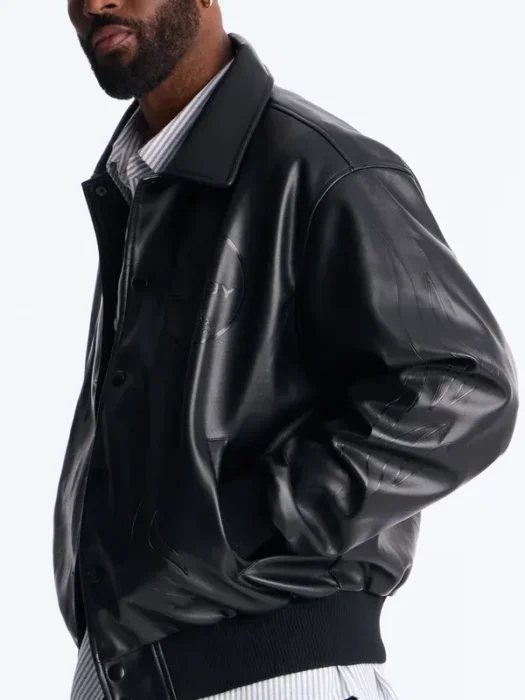 MEns Shelby Racing Embossed Faux Leather Jacket
