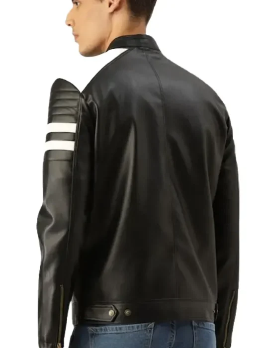 Mayhem Project Cafe Racer Leather Jacket Back