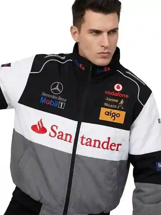 McLaren Mercedes-Benz Santander Formula 1 Jacket – Racing Motorsport Back