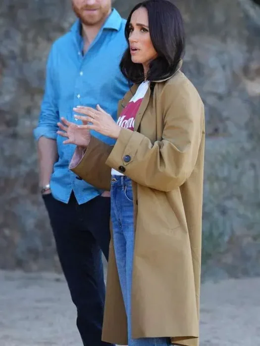 Meghan Duchess of Sussex Brown Cotton Coat