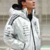 Men George Russell Silver Jacket