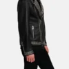 Men’s Black Leather Biker Jacket