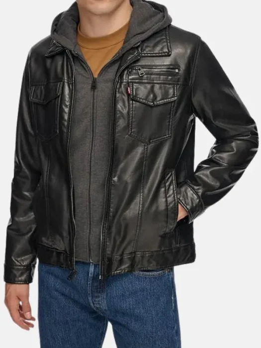 Mens Black Leather Jacket