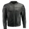 Mens Black Motorcycle Jacket