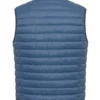 Men's Blue Padded Bodywarmer Vest Back