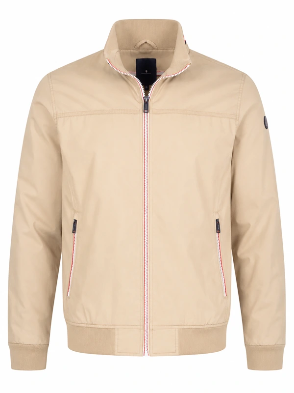 Men’s Cotton Beige Zipper Jacket