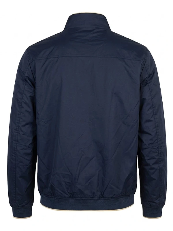 Men’s Dark Blue Cotton Jacket Back