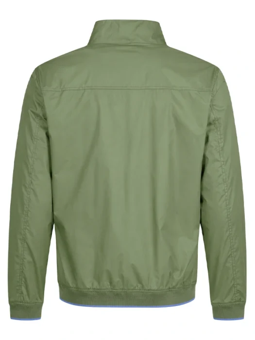 Men's Green Cotton Jacket Back