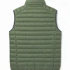 Men's Green Padded Vest Back