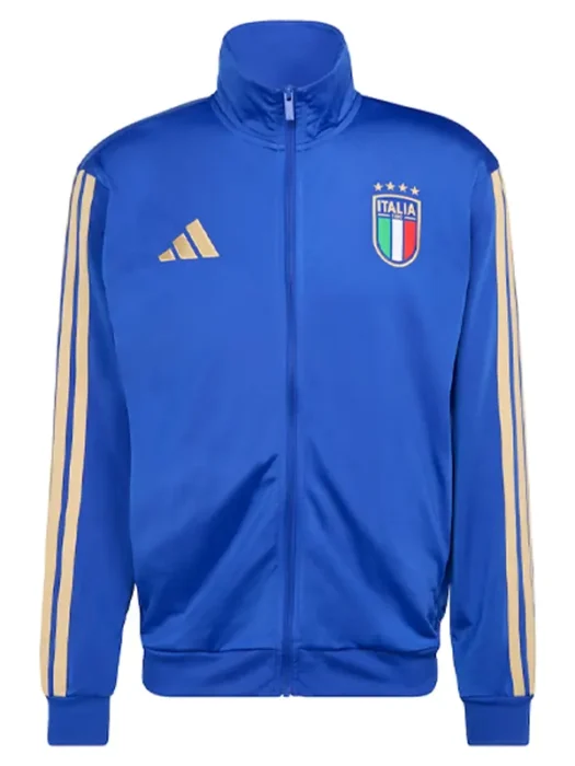 Men's adidas Blue Italy National Team Home Alphaskin Full-Zip Track Top