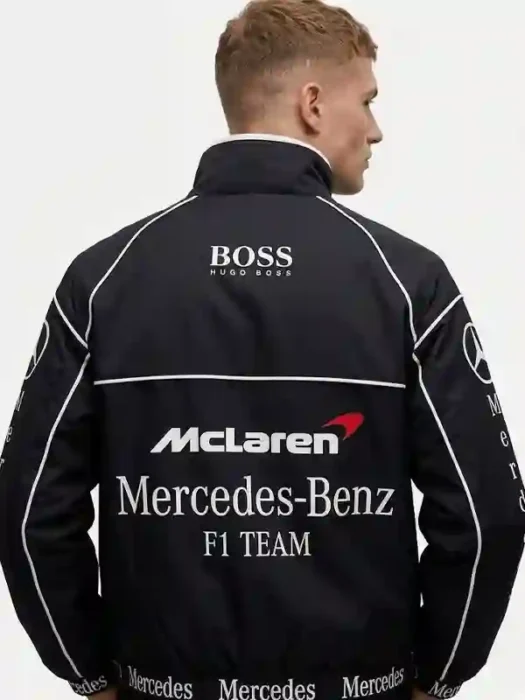 Mercedes McLaren vintage Black Jacket Back