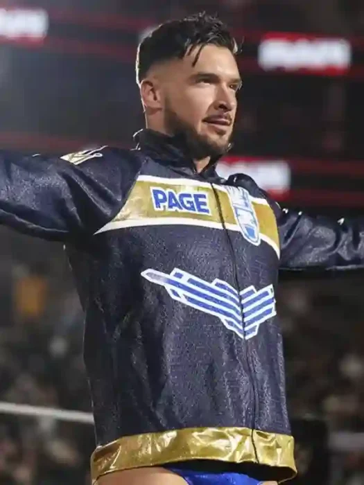 Monday Night RAW Ethan Page Blue Jacket