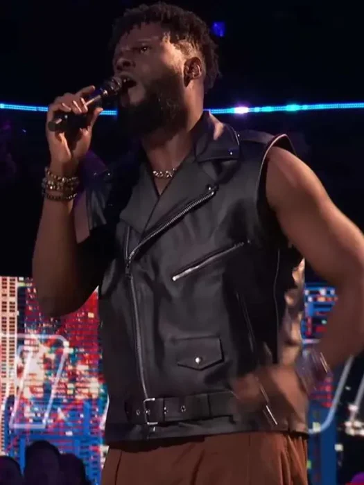 Moses G The Voice S29 Black Leather Vest