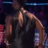 Moses G The Voice S29 Black Leather Vest Back