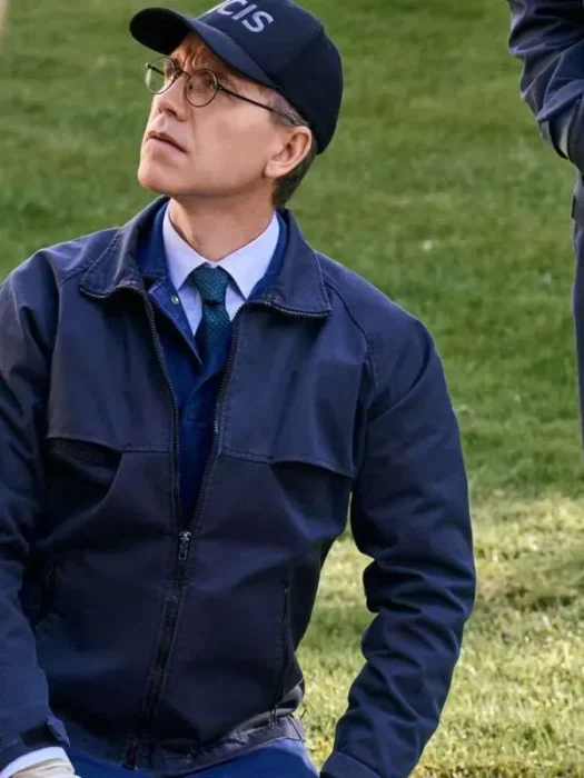 NCIS Season 23 Brian Dietzen Blue Cotton Jacket