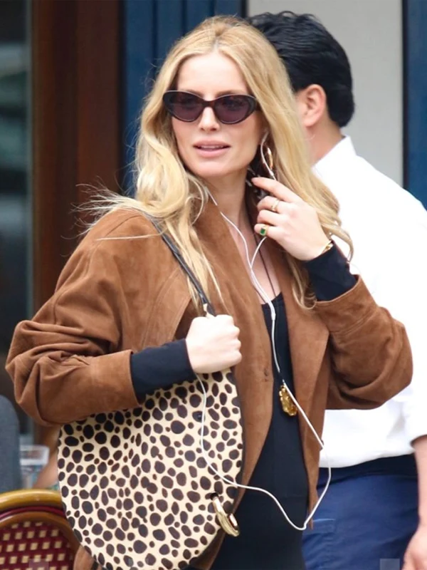 NYC 2026 Annabelle Wallis Brown Jacket