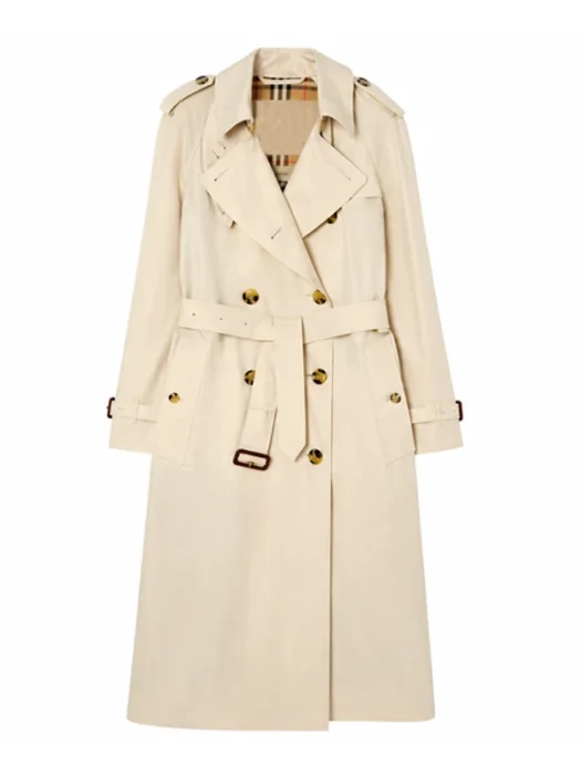 NYC 2026 Laufey Beige Coat Front