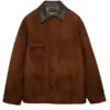 NYC 2026 Nicholas Hoult Brown Jacket Front