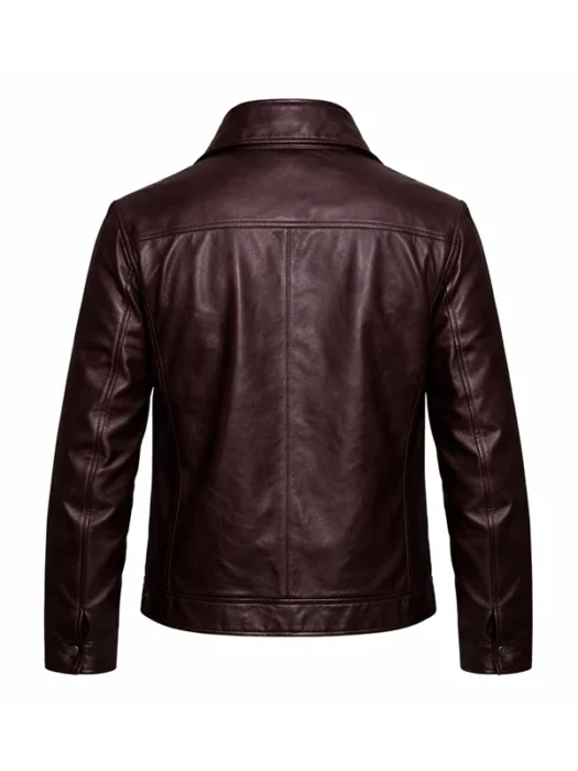 NYC 2026 Oscar Isaac Leather Jacket Back