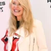 NYC Christie Brinkle White Leather Jacket