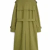 NYC Dinner Event Paige Lorenze Green Trench Coat