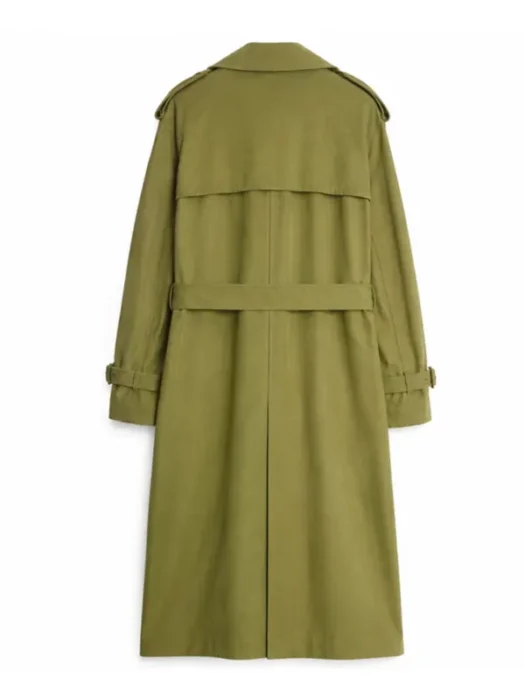 NYC Dinner Event Paige Lorenze Green Trench Coat