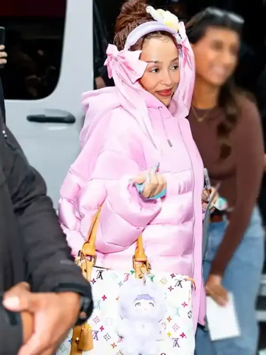 NYC Doja Cat Pink Puffer Jacket