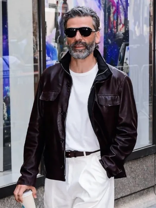 NYC Oscar Isaac Leather Jacket