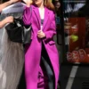 New York City 2026 Sarah Pidgeon Purple Coat