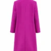 New York City 2026 Sarah Pidgeon Purple Coat Back