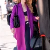 New York City Sarah Pidgeon Purple Coat