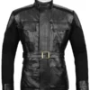 Nick Belted Mens Black Jacket