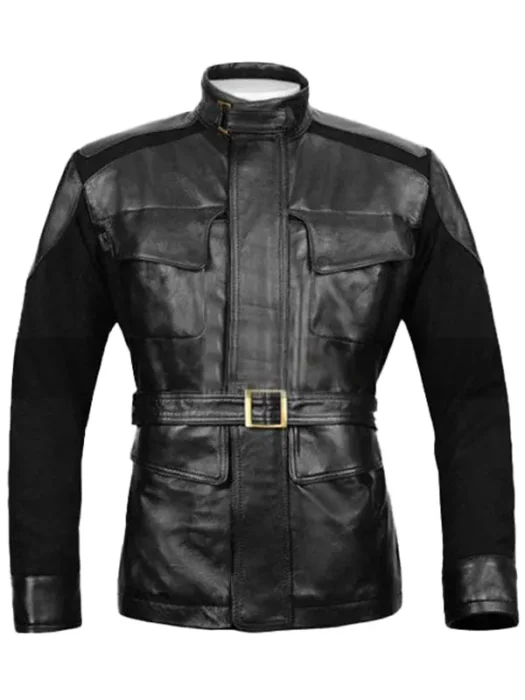 Nick Belted Mens Black Jacket