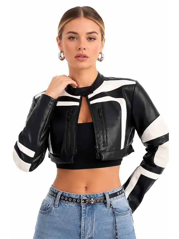 Not Like The Rest Faux Leather Moto Jacket