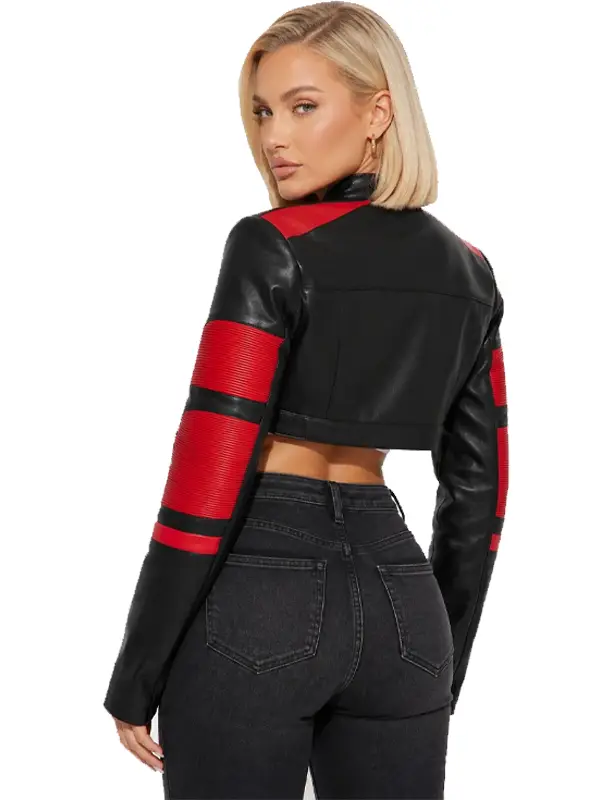 Not Like The Rest Faux Moto Jacket Back