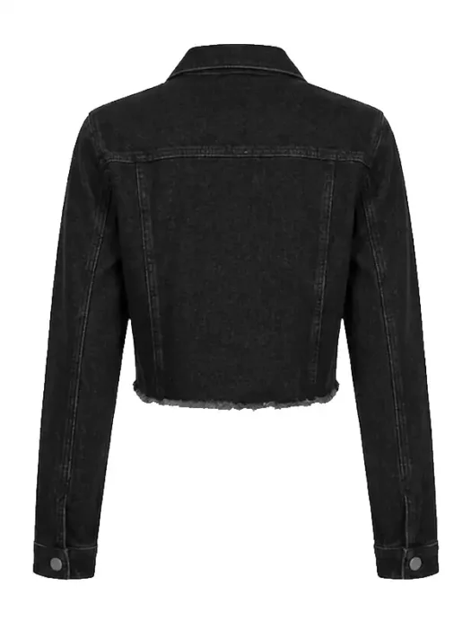 Not Your Father's Denim Jacket - Black Wash Back