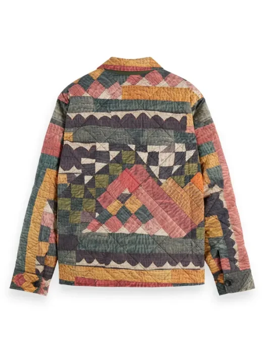 Off Campus 2026 Dexter Multicolor Quilted Jacket Back