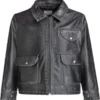 Off Campus 2026 Josh Heuston Leather Jacket front