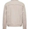 Off Campus 2026 Miles Gutierrez-Riley Beige Trucker Jacket Back