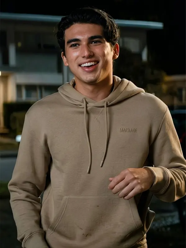Off Campus Charlie Evans Beige Hoodie