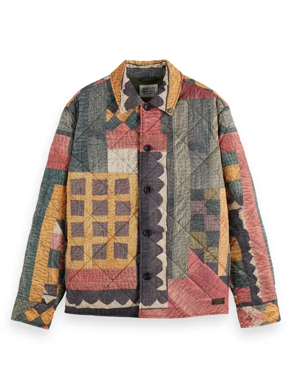 Off Campus Dexter Multicolor Quilted Jacket