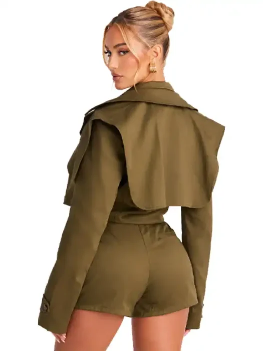 On A Ride Trench Jacket And Short Jacket Back
